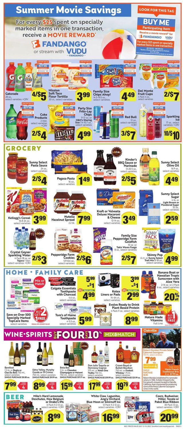 Save Mart Ad from 07/13/2022