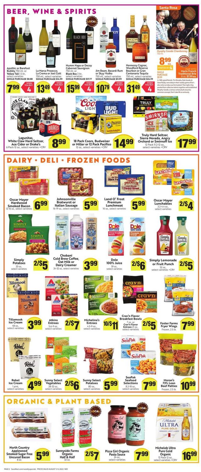Save Mart Ad from 08/03/2022