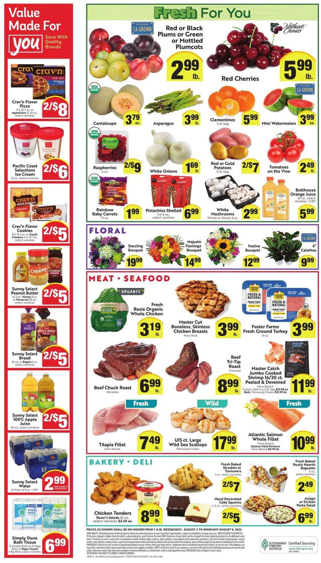 Save Mart Ad from 08/03/2022
