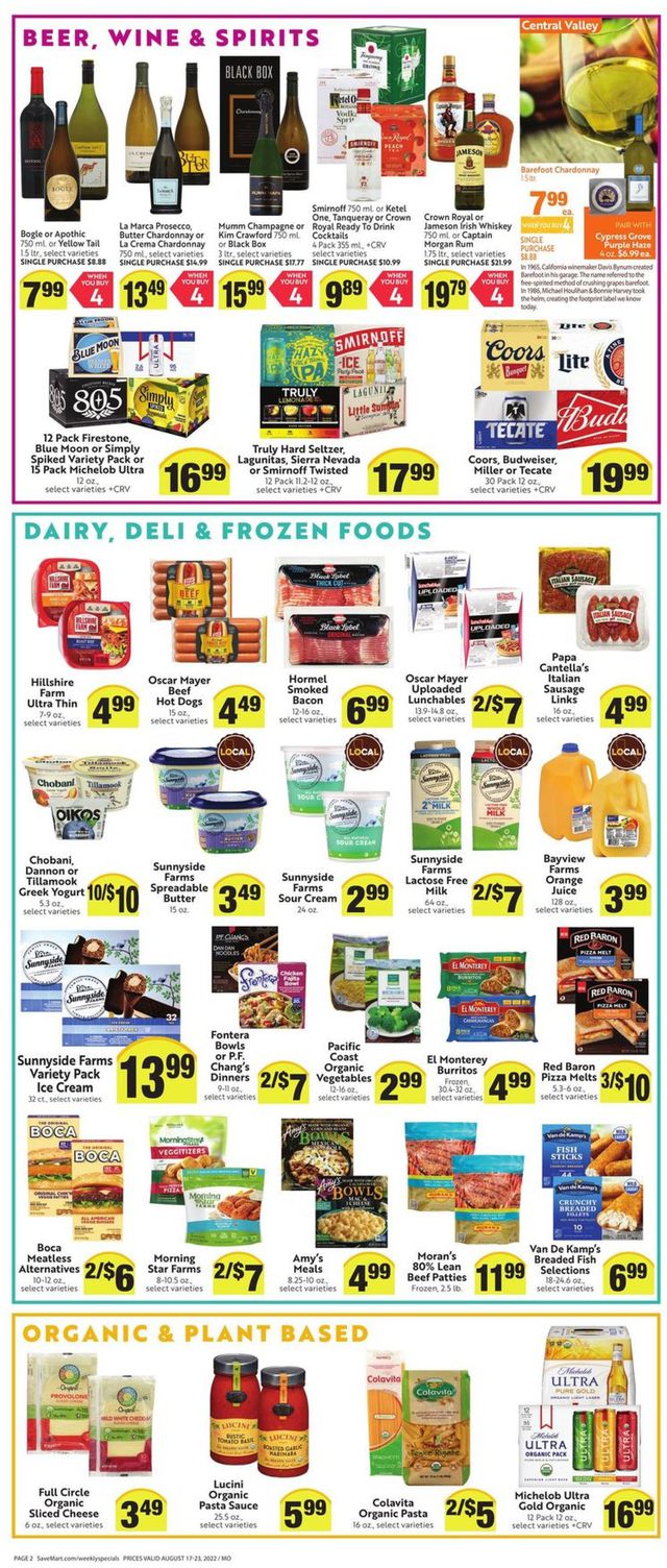 Save Mart Ad from 08/17/2022