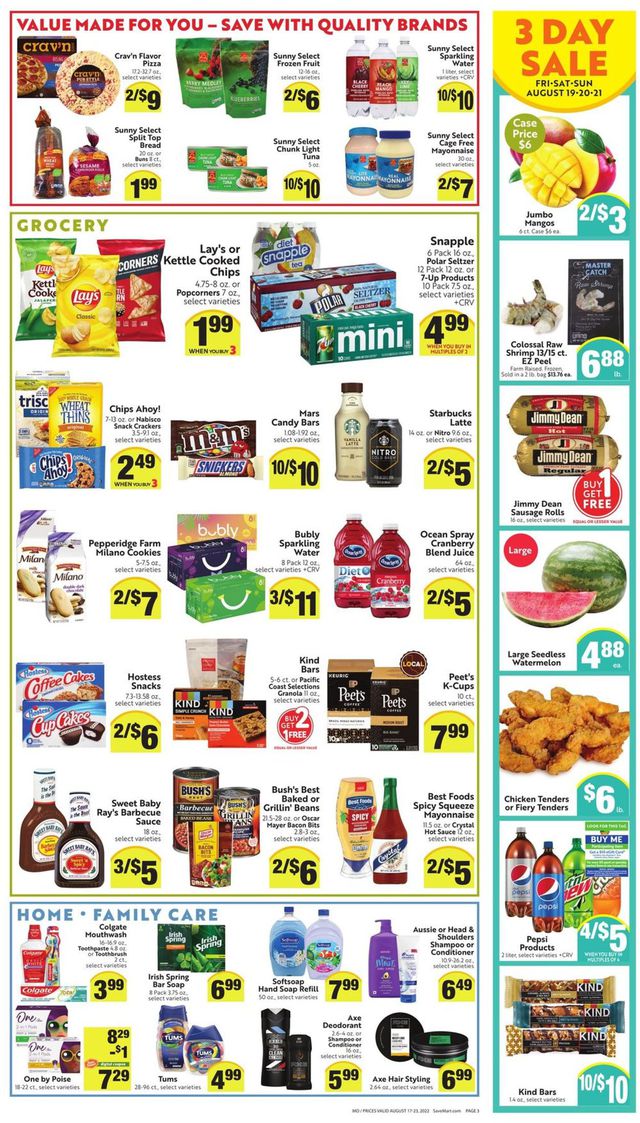 Save Mart Ad from 08/17/2022