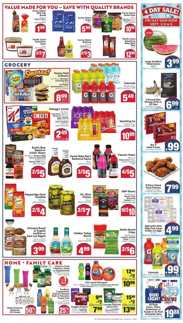 Save Mart Ad from 08/31/2022