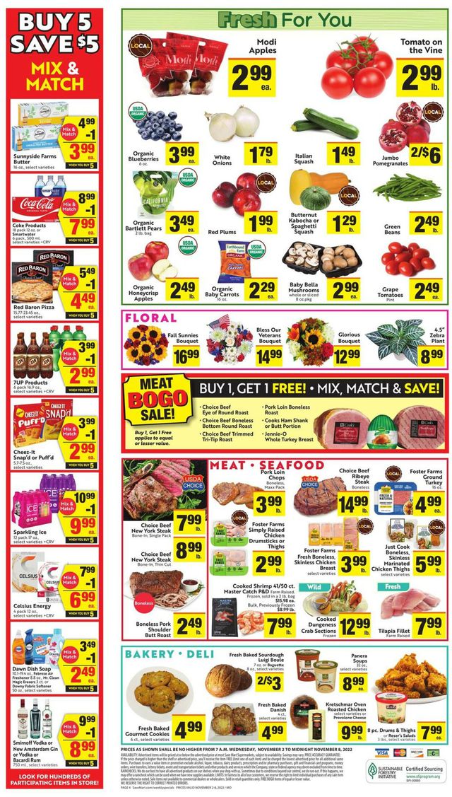 Save Mart Ad from 11/02/2022