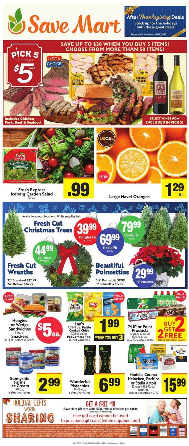Save Mart Ad from 11/25/2022