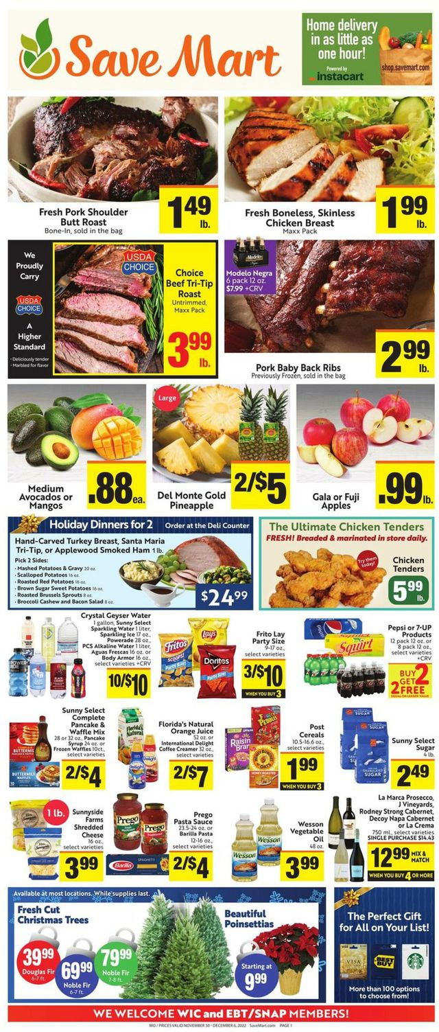 Save Mart Ad from 11/30/2022