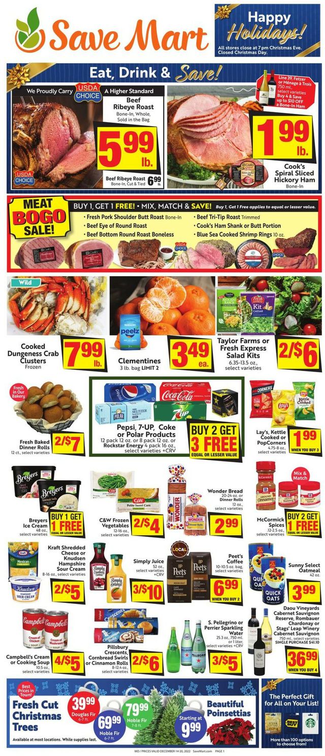 Save Mart Ad from 12/14/2022