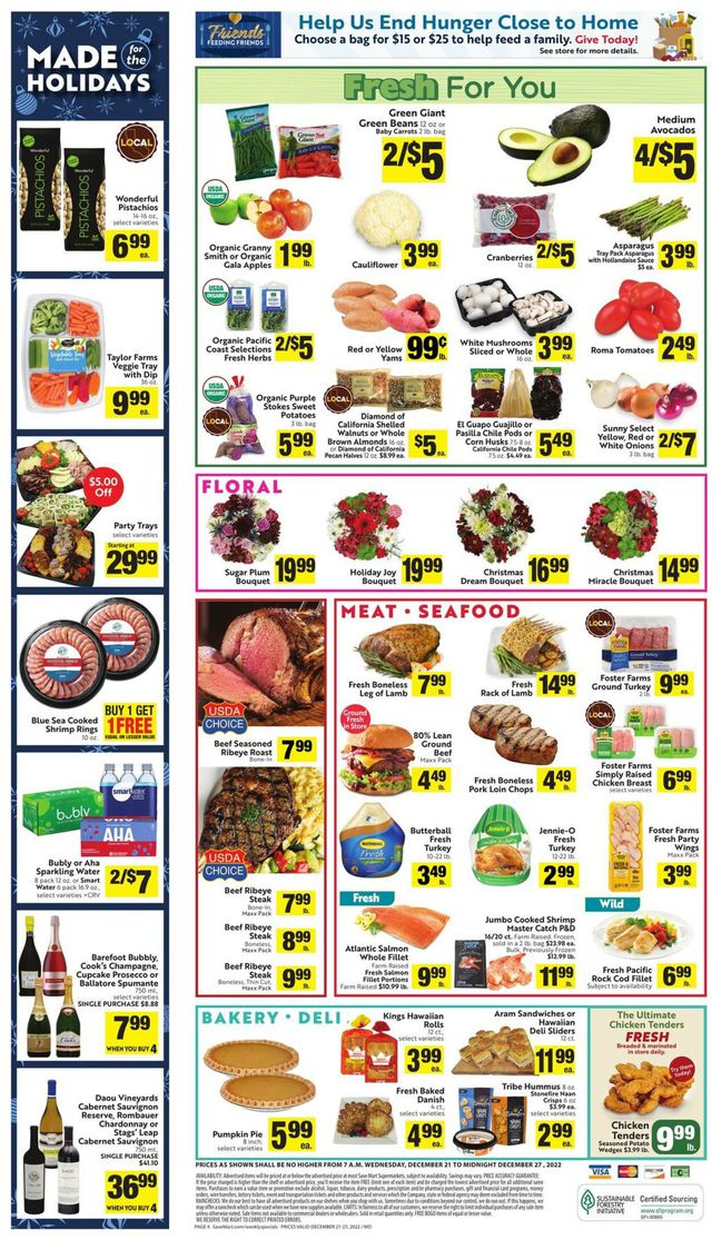 Save Mart Ad from 12/21/2022