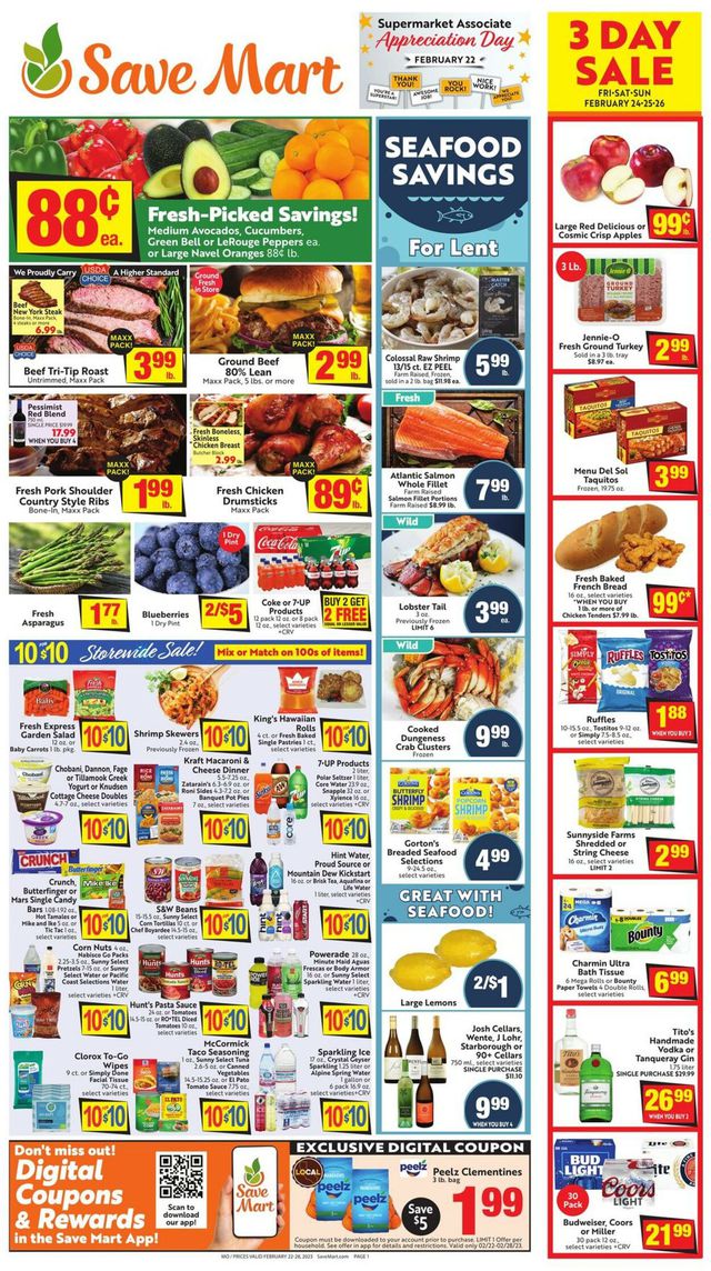 Save Mart Ad from 02/22/2023
