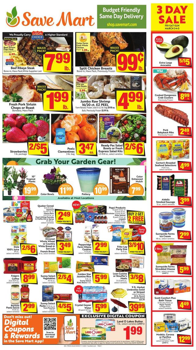 Save Mart Ad from 03/01/2023