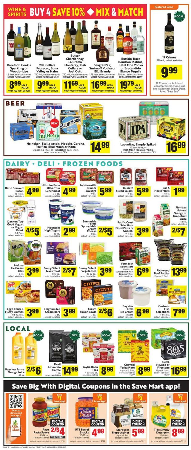 Save Mart Ad from 03/22/2023