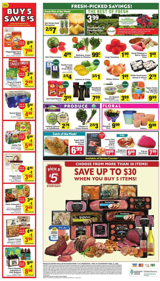 Save Mart Ad from 04/05/2023