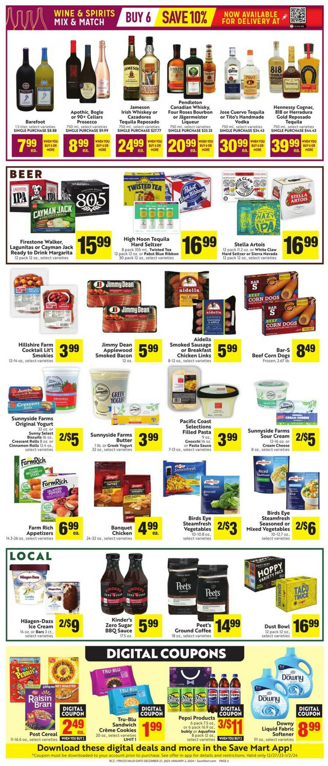 Save Mart Ad from 12/27/2023