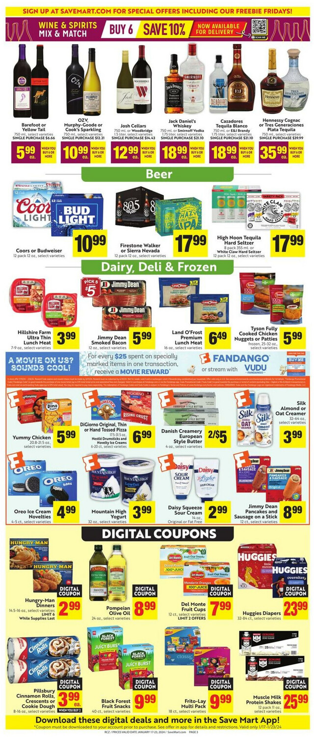 Save Mart Ad from 01/17/2024