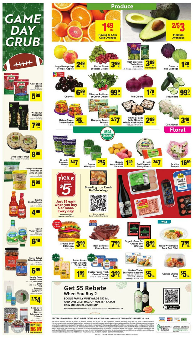 Save Mart Ad from 01/17/2024