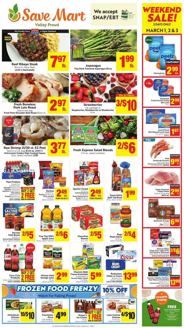 Save Mart Ad from 02/28/2024