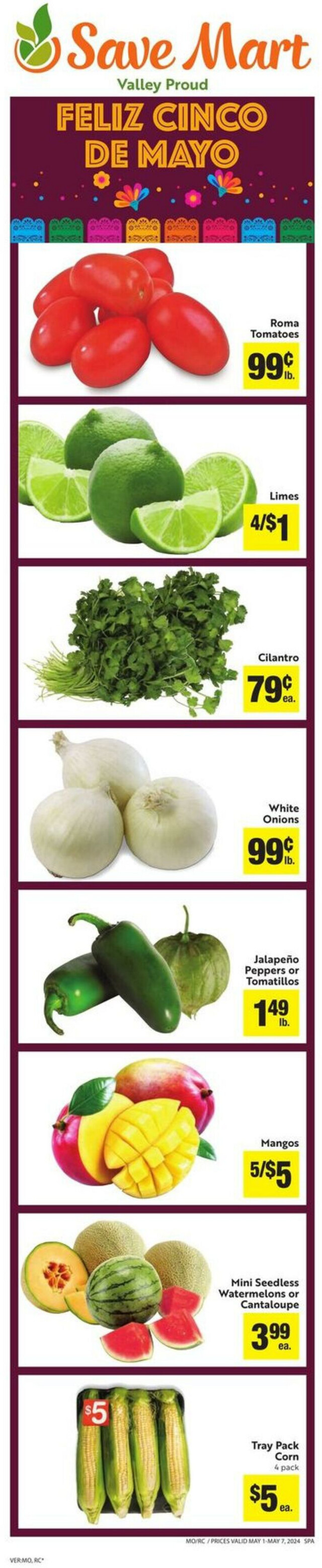 Save Mart Ad from 05/01/2024