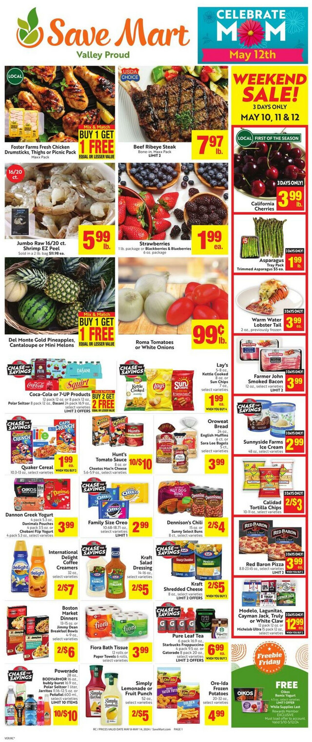 Save Mart Ad from 05/08/2024