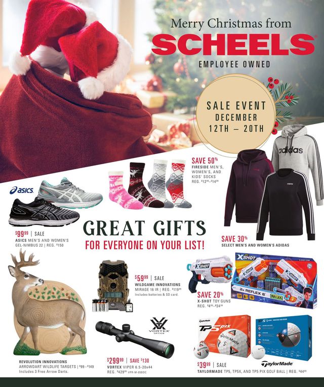 Scheels Ad from 12/12/2020