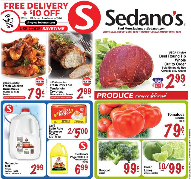 Sedano's Ad from 08/24/2022