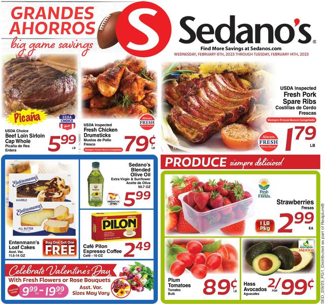 Sedano's Ad from 02/08/2023