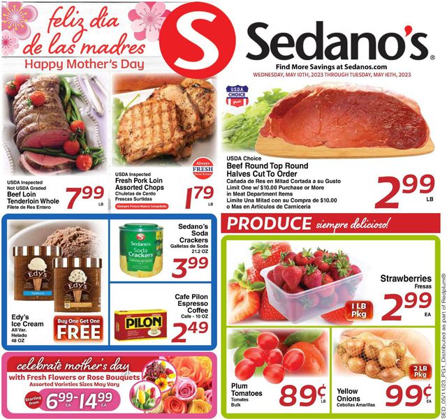 Sedano's Ad from 05/10/2023