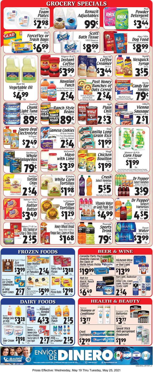 Sellers Bros. Ad from 05/19/2021