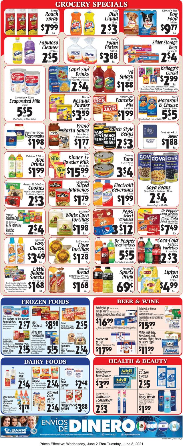 Sellers Bros. Ad from 06/02/2021