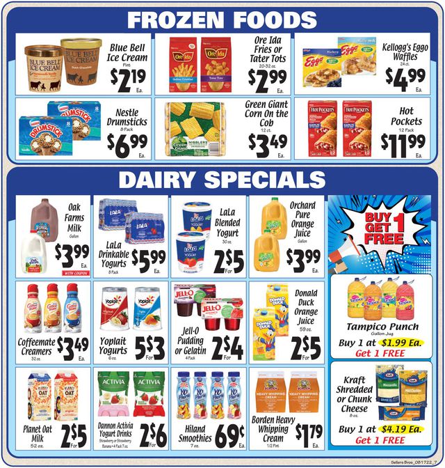 Sellers Bros. Ad from 08/17/2022