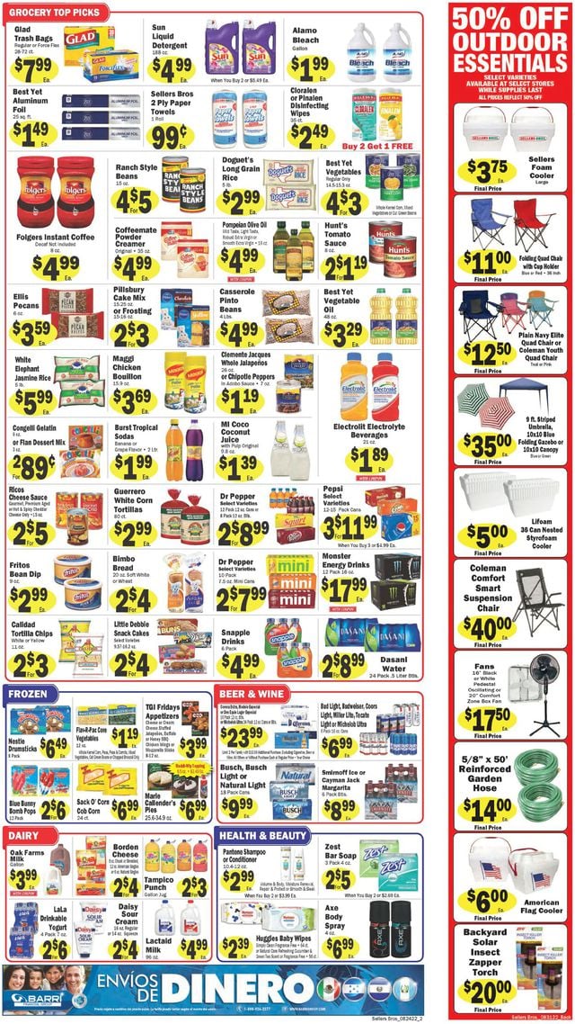 Sellers Bros. Ad from 08/31/2022