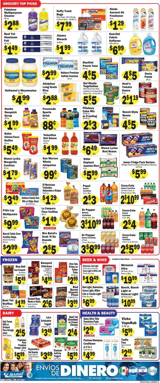 Sellers Bros. Ad from 11/02/2022
