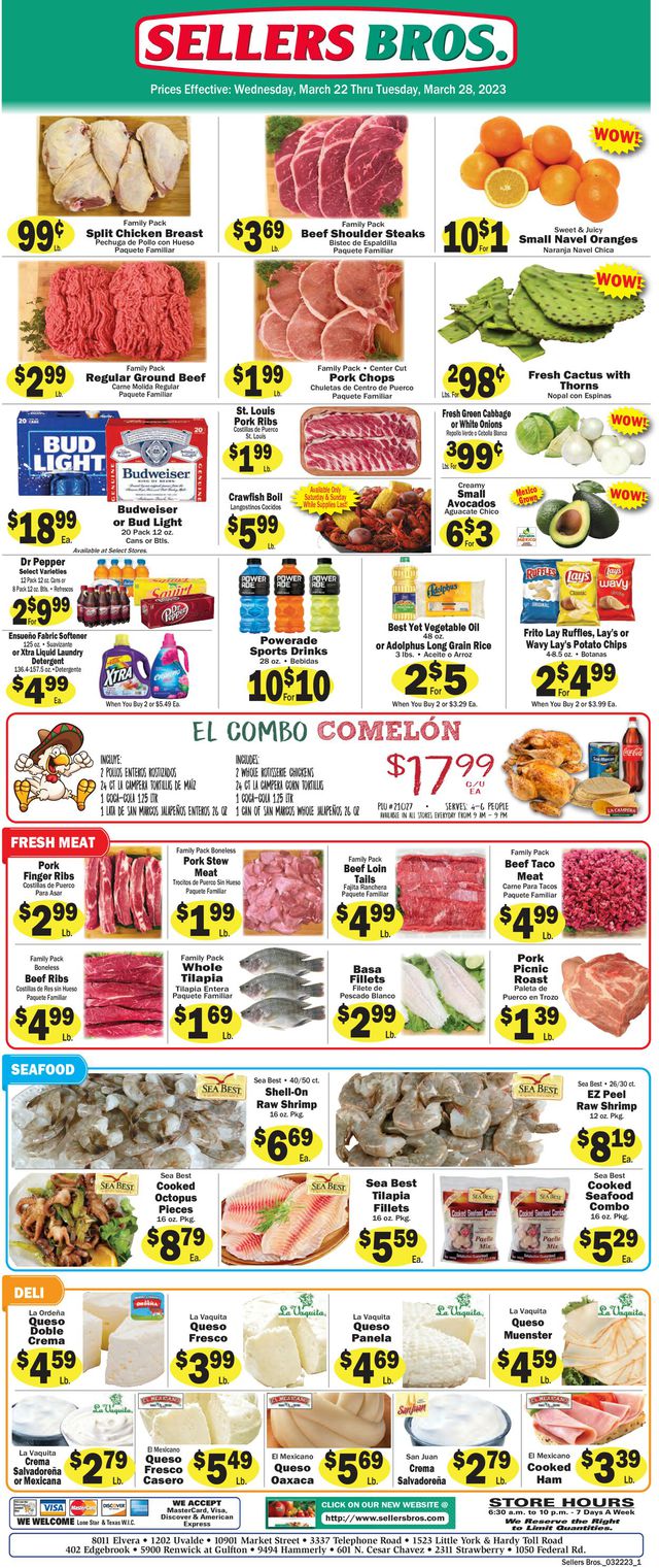 Sellers Bros. Ad from 03/22/2023