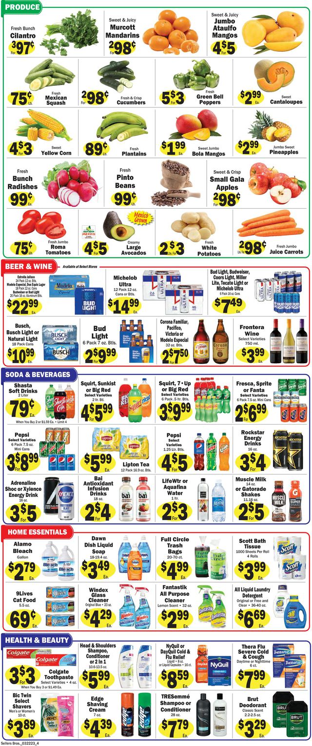 Sellers Bros. Ad from 03/22/2023