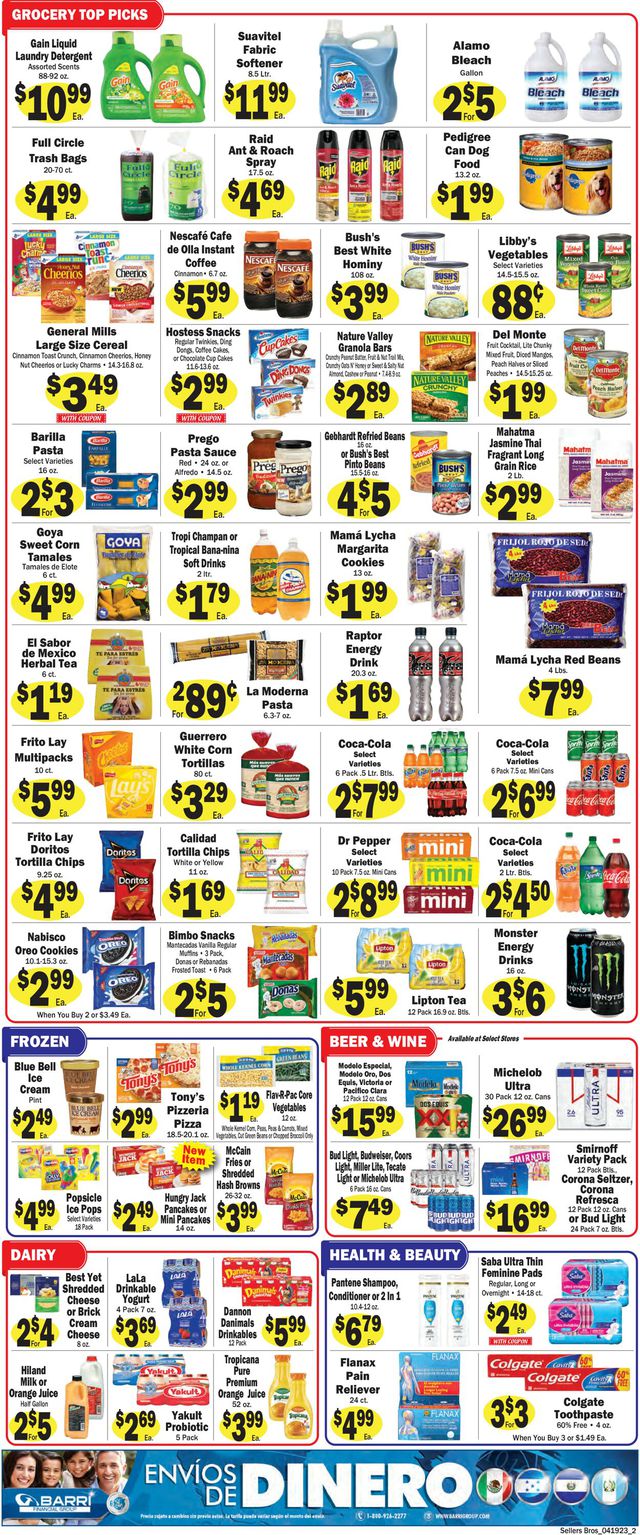 Sellers Bros. Ad from 04/19/2023
