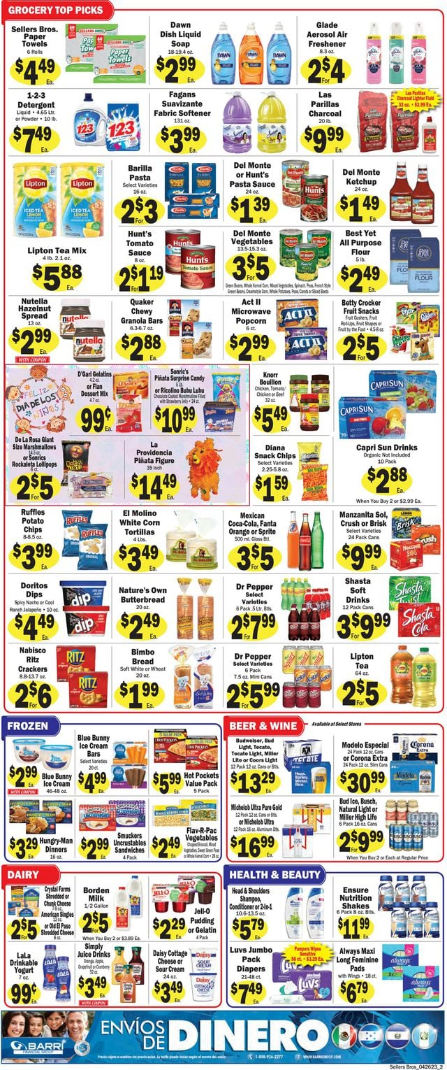 Sellers Bros. Ad from 04/26/2023
