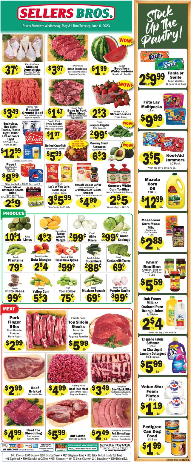 Sellers Bros. Ad from 05/31/2023