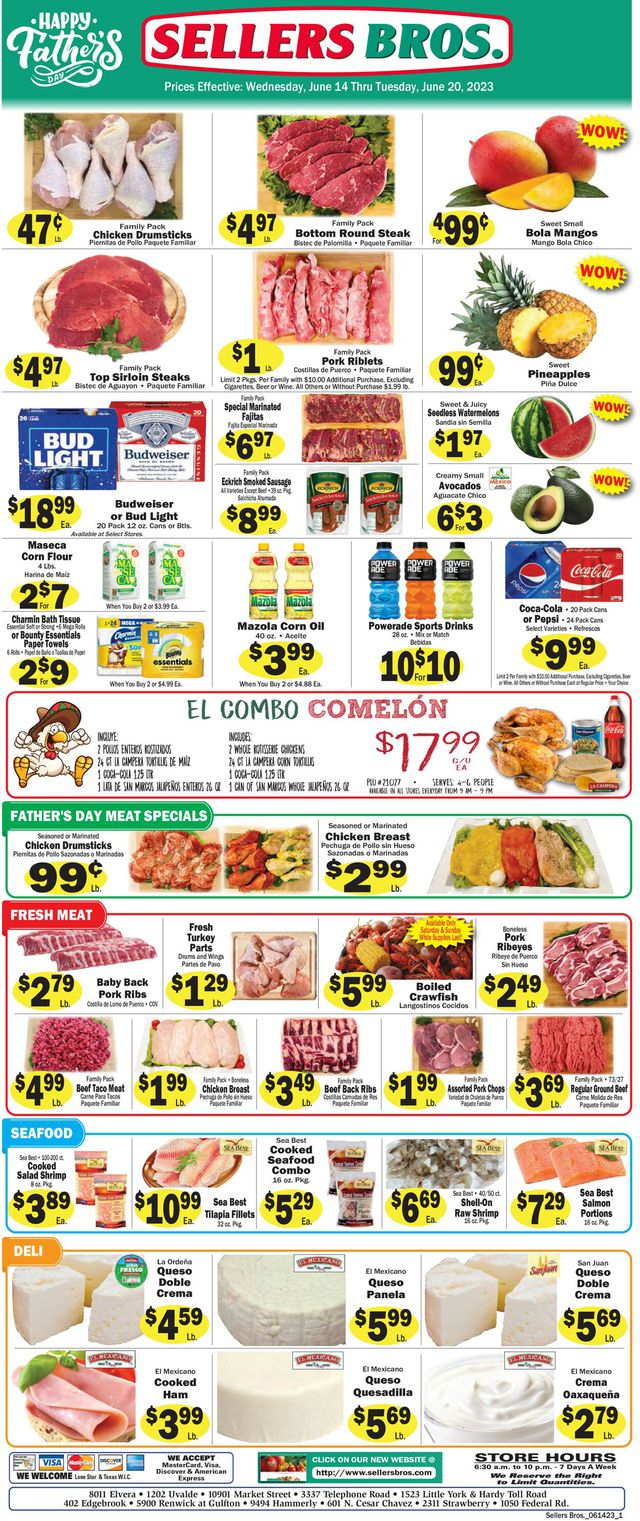 Sellers Bros. Ad from 06/14/2023