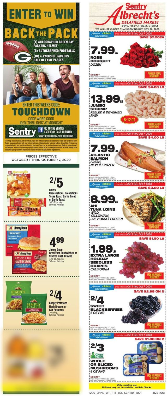 Sentry Ad from 10/01/2020