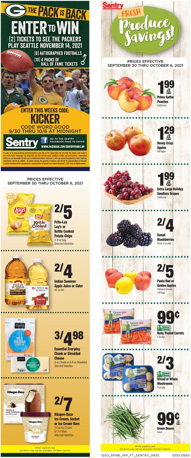 Sentry Ad from 09/30/2021