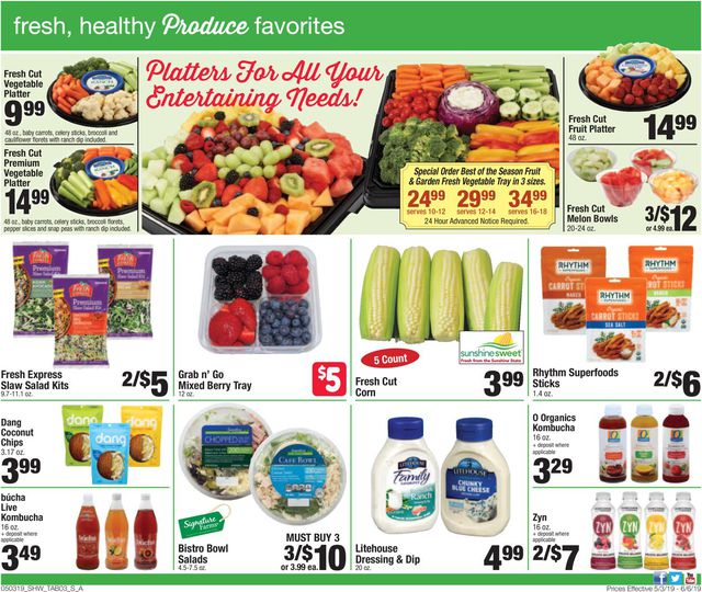 Shaw’s Ad from 05/03/2019