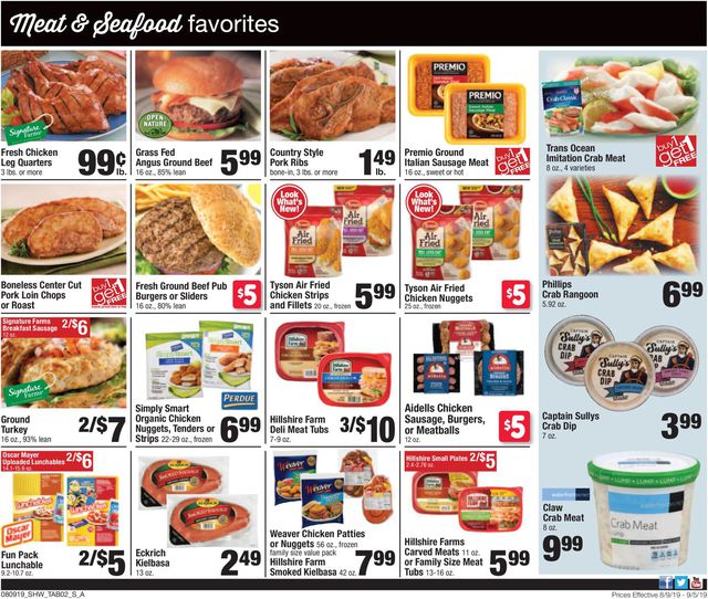 Shaw’s Ad from 08/09/2019