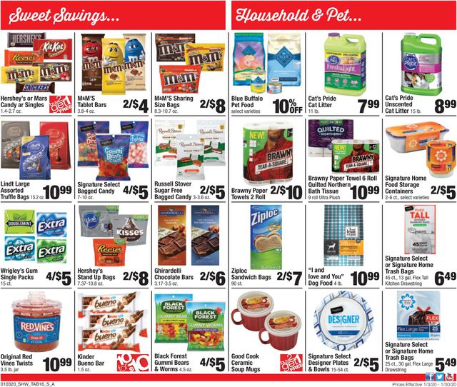 Shaw’s Ad from 01/03/2020