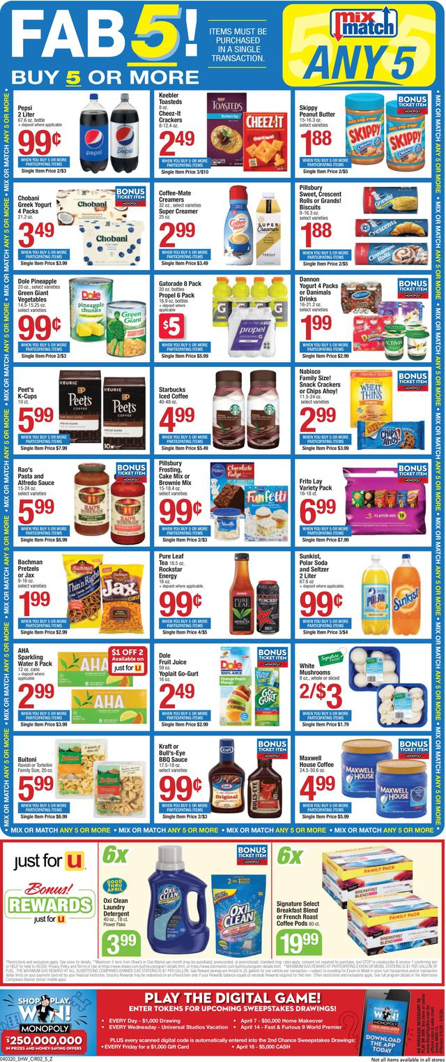 Shaw’s Ad from 04/03/2020