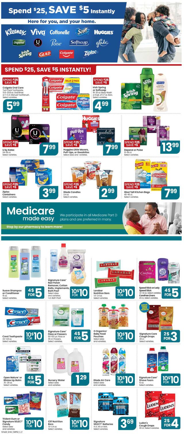 Shaw’s Ad from 10/16/2020