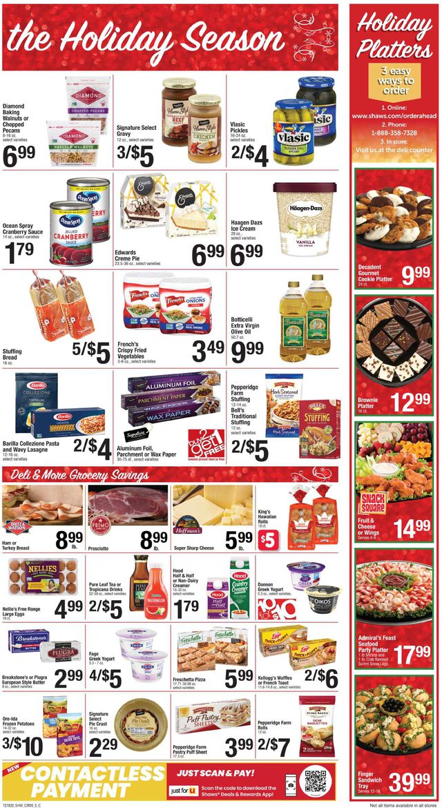 Shaw’s Ad from 12/18/2020
