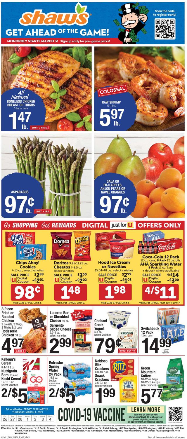 Shaw’s Ad from 02/26/2021