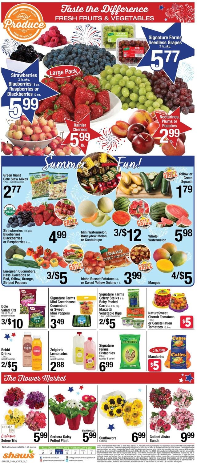 Shaw’s Ad from 07/02/2021