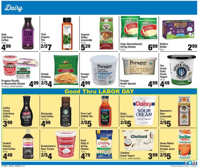 Shaw’s Ad from 07/09/2021