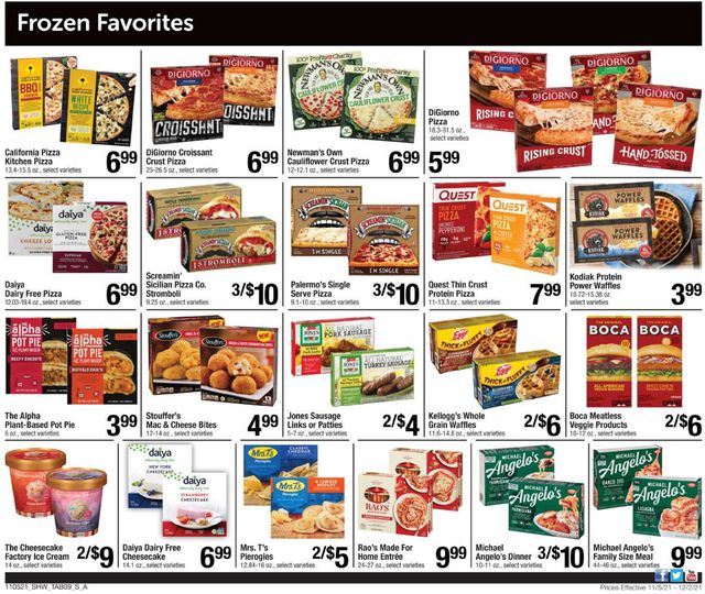 Shaw’s Ad from 11/05/2021