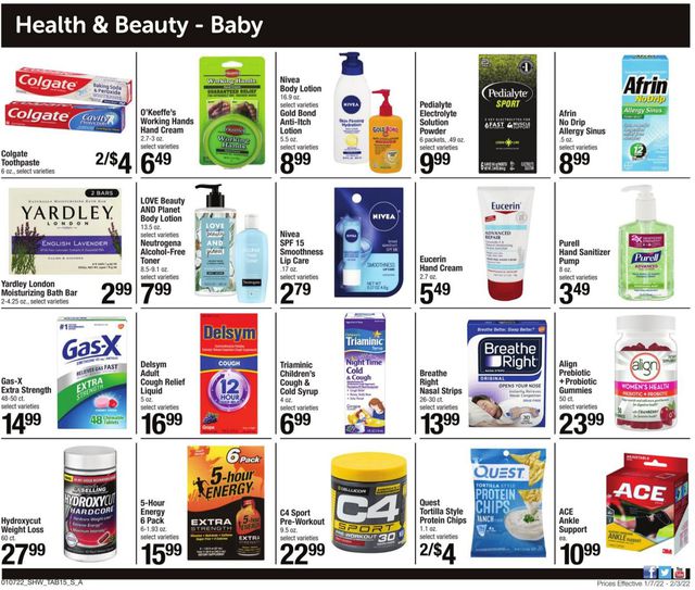 Shaw’s Ad from 01/07/2022