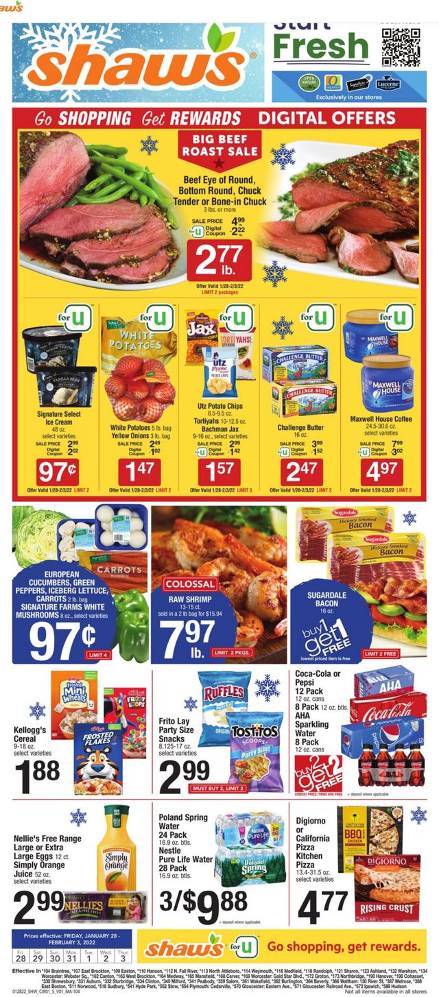 Shaw’s Ad from 01/28/2022